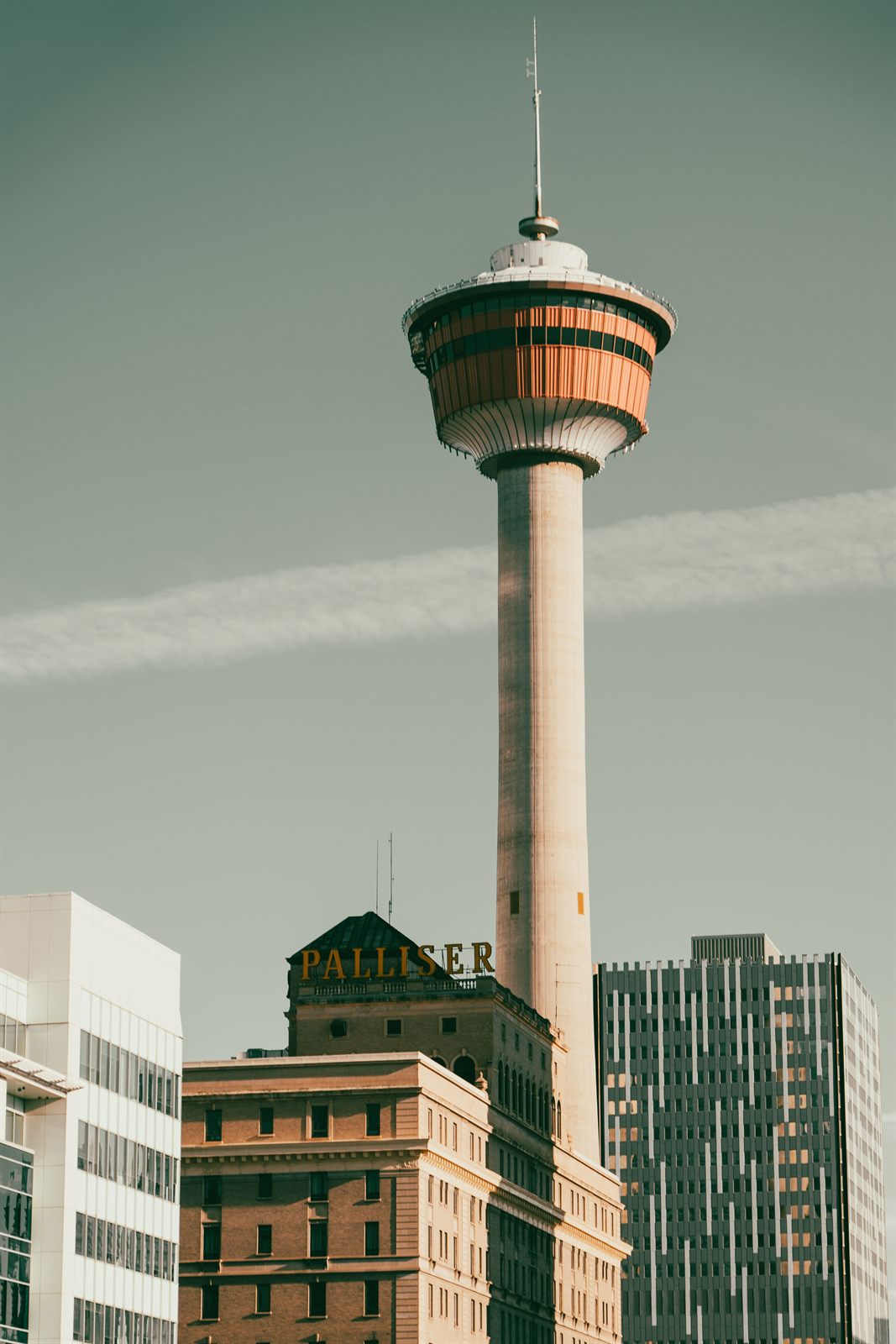 Calgary Tower above downtown